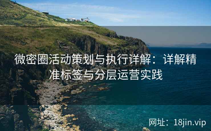 微密圈活动策划与执行详解：详解精准标签与分层运营实践