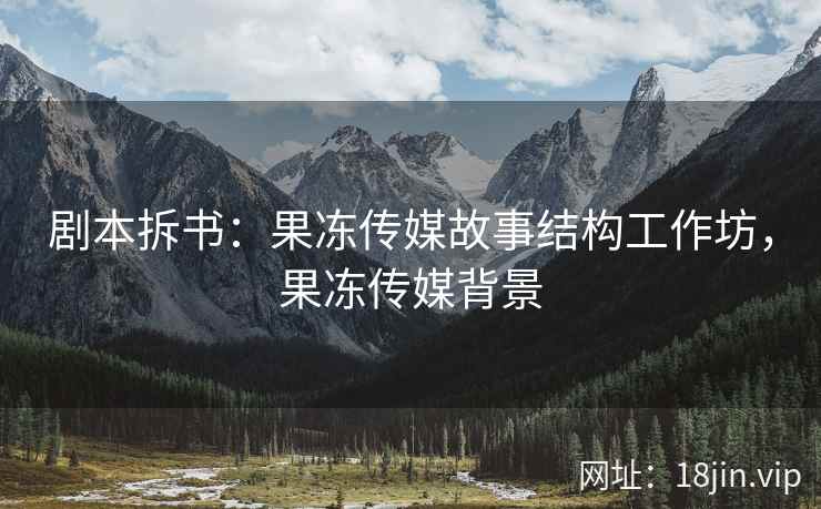 剧本拆书：果冻传媒故事结构工作坊，果冻传媒背景