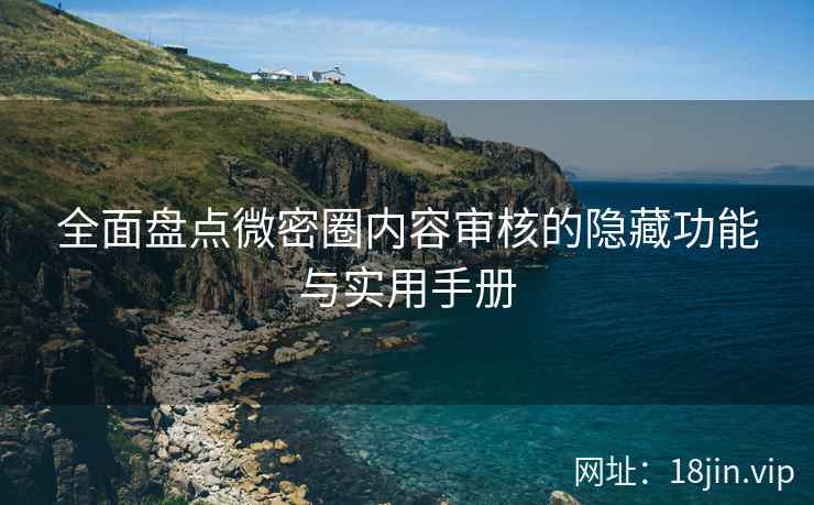 全面盘点微密圈内容审核的隐藏功能与实用手册